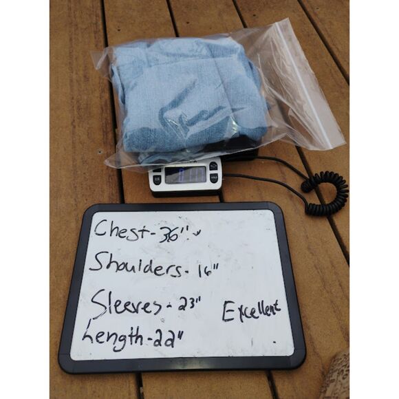 Christopher & Banks (M) Button Up Denim School Bus Embroidered Jean Jacket Shirt - Picture 2 of 11